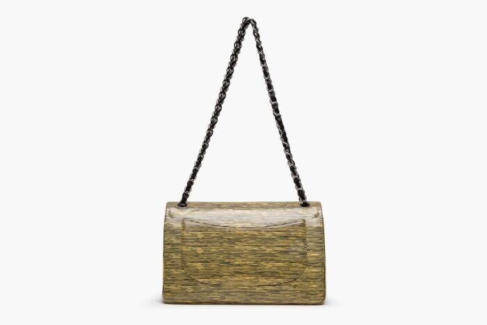Chanel Timeless Jumbo Double Flap Shoulder Bag in Yellow - Image 3