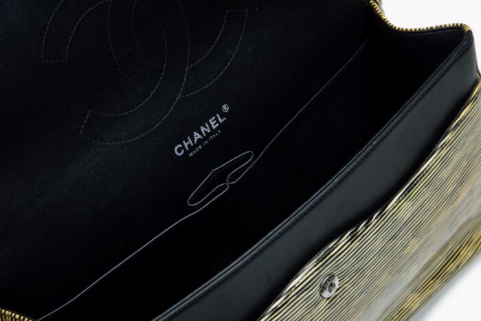 Chanel Timeless Jumbo Double Flap Shoulder Bag in Yellow - Image 4