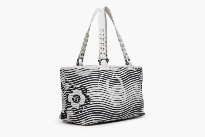 Chanel Camellia CC Imprint Tote - Image 2