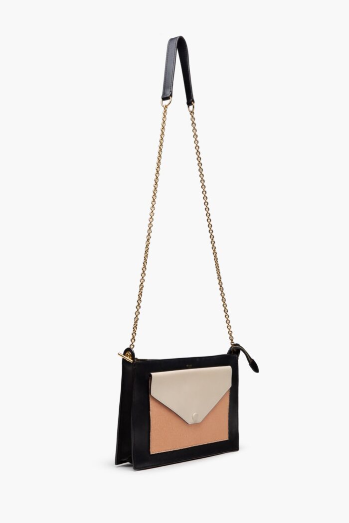 Céline Tricolor Zip Envelope Shoulder/Clutch Bag Coral - Image 2