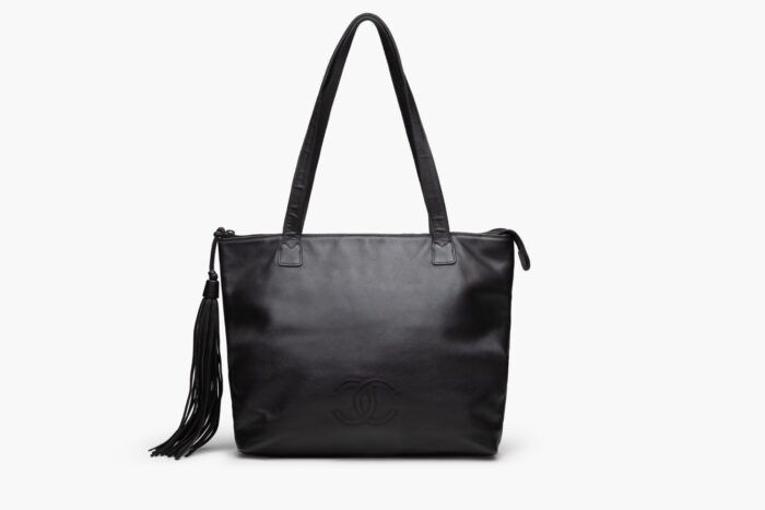 Chanel Lambskin Leather Tassel Tote