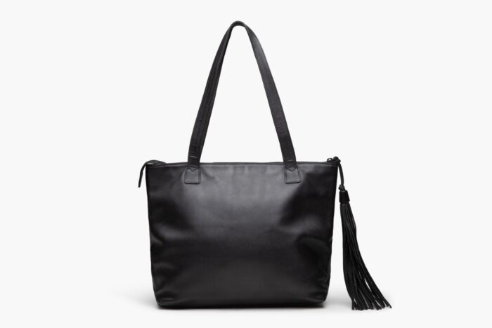 Chanel Lambskin Leather Tassel Tote - Image 3