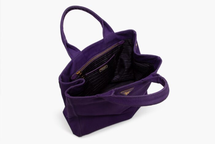 Prada Large Tote Bag Purple - Image 3
