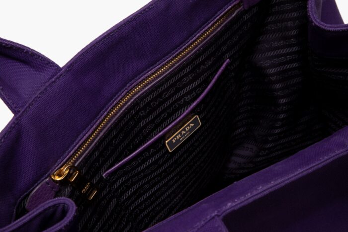 Prada Large Tote Bag Purple - Image 4