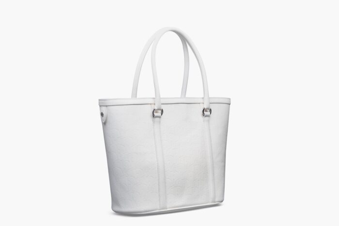 Dior Ivory Oblique Embossed Patent Leather Tote - Image 2