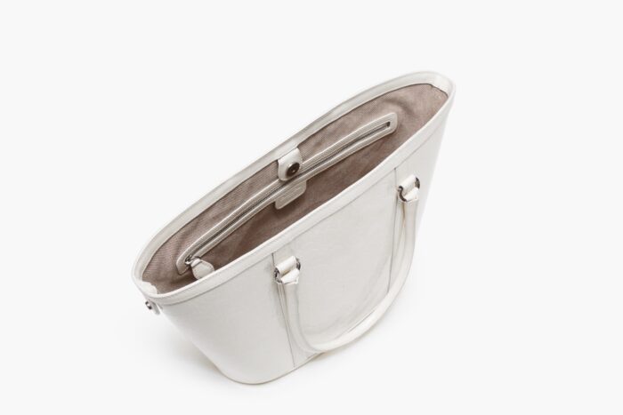 Dior Ivory Oblique Embossed Patent Leather Tote - Image 3