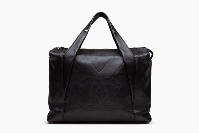 Chanel CC Chevron Leather Mini Tote