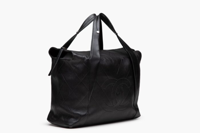 Chanel CC Chevron Leather Mini Tote - Image 2