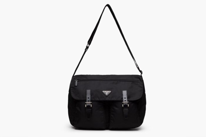 Prada Double Buckle Messenger Bag
