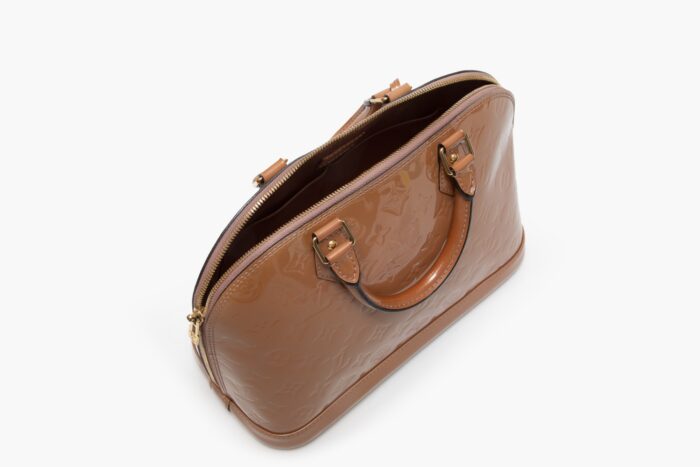 Louis Vuitton Noisette Monogram Vernis Alma - Image 3