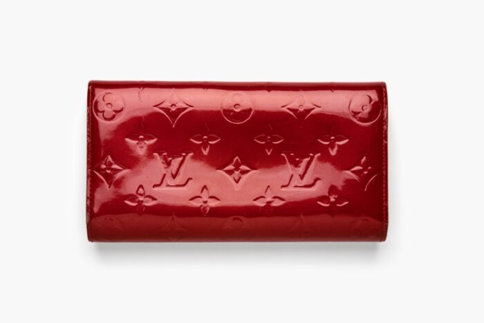 Louis Vuitton Monogram Vernis Leather Sarah 10 Wallet Red - Image 2
