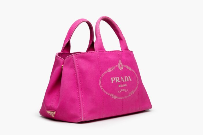 Prada Large Canapa Tote Fuchsia - Image 2