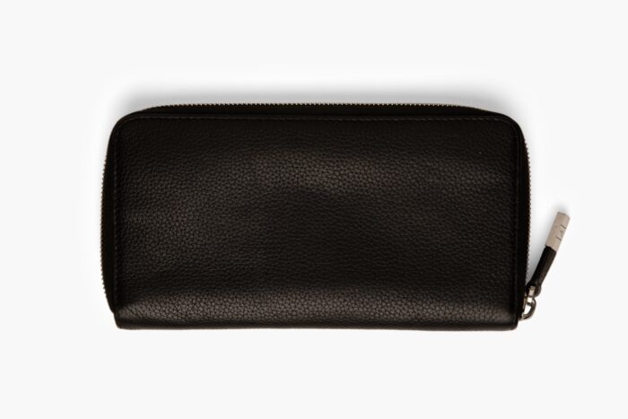 Dior Black Grained Calfskin Zipped Long Wallet - Image 2
